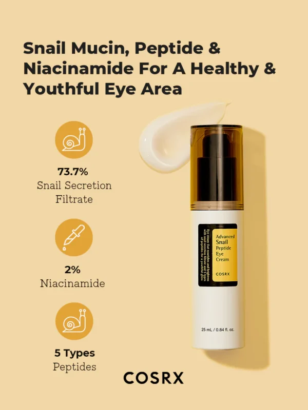COSRX Advanced Snail Peptide Eye Cream (25ml) - Image 2
