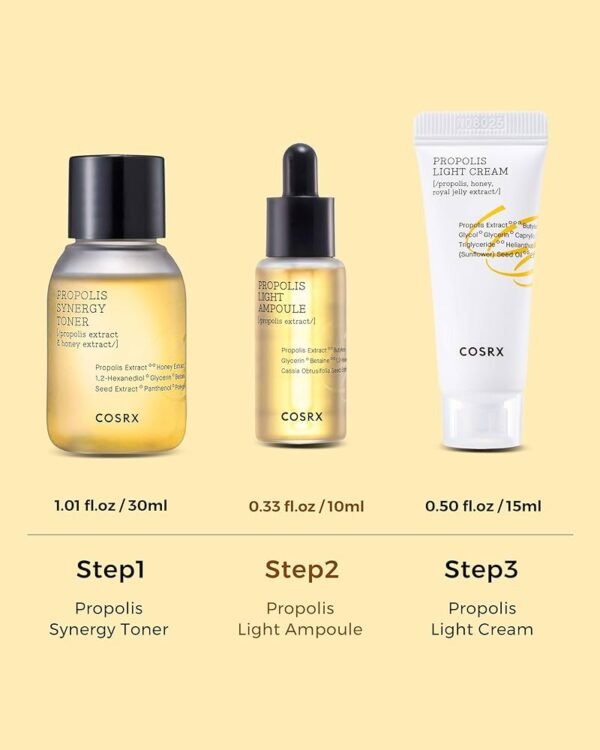 COSRX Honey Glow Kit Propolis Trial Kit (3 Step) - Image 2