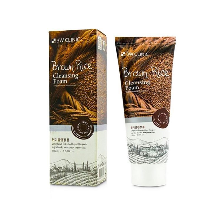 3W Clinic Brown Rice Foam Cleansing (100ml)