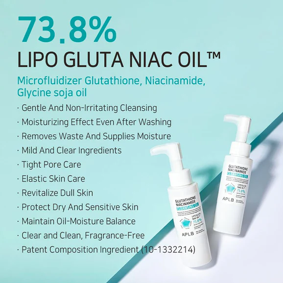 APLB Glutathione Niacinamide Cleansing Oil (105ml) - Image 5