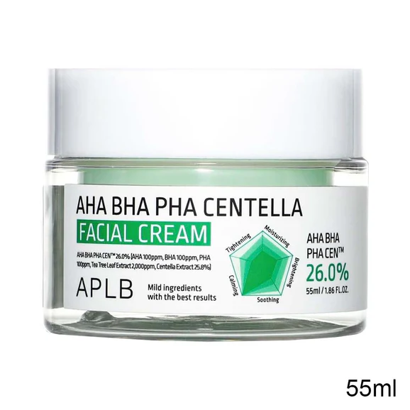 APLB AHA BHA PHA Centella Facial Cream (55ml) - Image 1