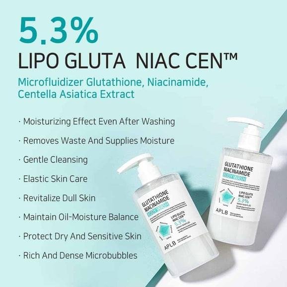 APLB Glutathione Niacinamide Body Wash (300ml) - Image 6