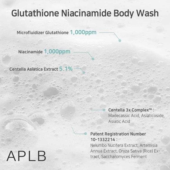 APLB Glutathione Niacinamide Body Wash (300ml) - Image 5