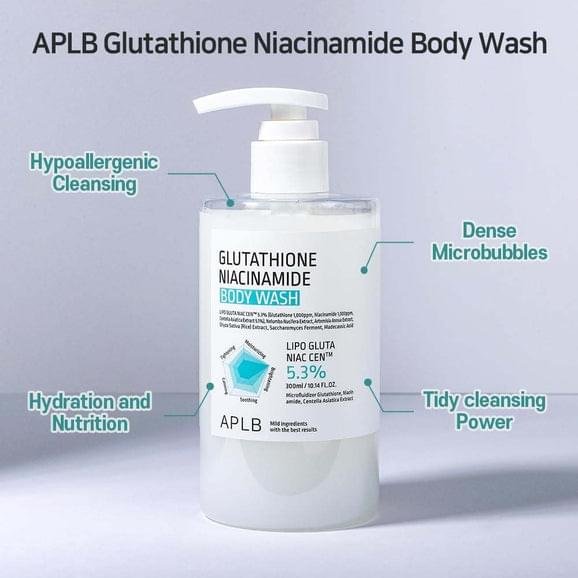 APLB Glutathione Niacinamide Body Wash (300ml) - Image 3