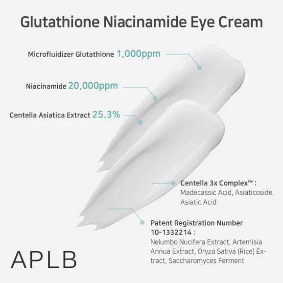 APLB Glutathione Niacinamide Eye Cream (20ml) - Image 4