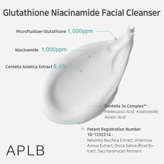 APLB Glutathione Niacinamide Facial Cleanser (80ml) - Image 6