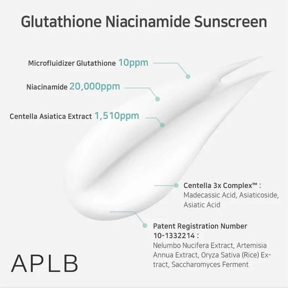 APLB Glutathione Niacinamide Sunscreen (40ml) - Image 9