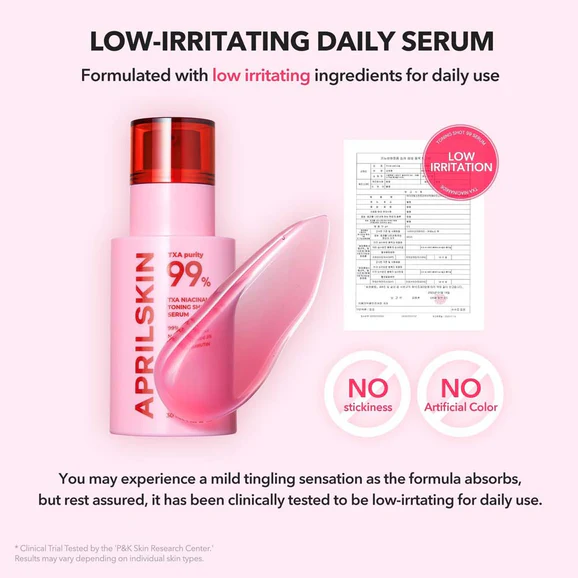 APRILSKIN TXA Niacinamide Toning Shot 99 Serum (30ml) - Image 4