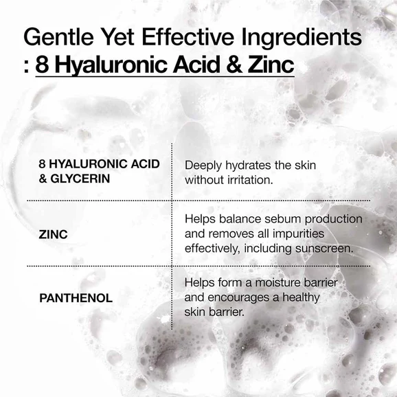 Anua 8 Hyaluronic Acid Hydrating Gentle Foaming Cleanser (150ml) - Image 5