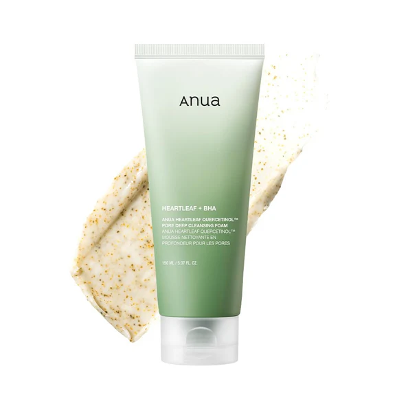 Anua Heartleaf Quercetinol Pore Deep Cleansing Foam (150ml) - Image 1