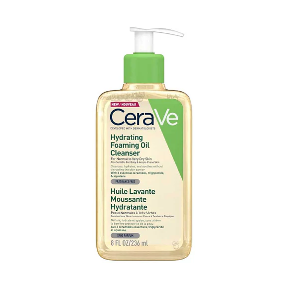 Cerave Hydrating Foaming Oil Cleanser For Normal To Very Dry (236ml) - Image 1
