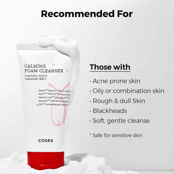 COSRX AC Collection Calming Foam Cleanser (150ml) - Image 2