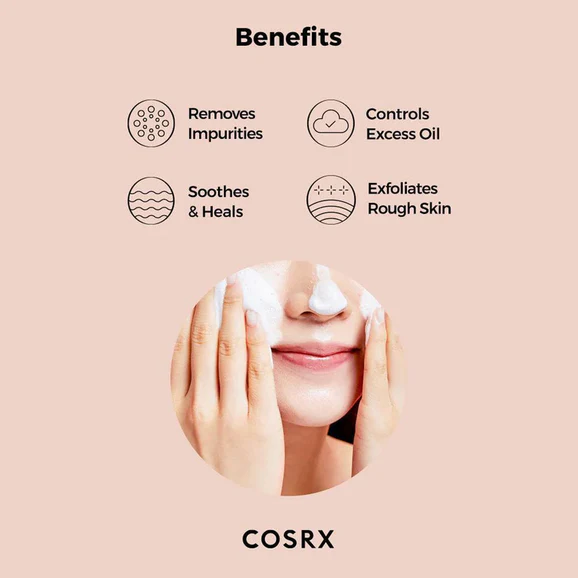 COSRX AC Collection Calming Foam Cleanser (150ml) - Image 3